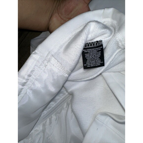 Fila White Zip-Up Jacket Sport with‎ Quilted Panels Sku9 - Picture 10 of 12